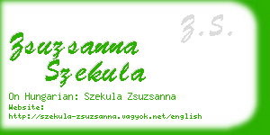 zsuzsanna szekula business card